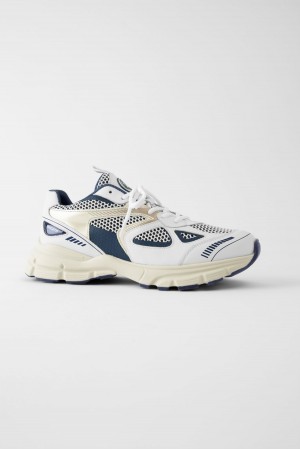 Axel Arigato Marathon Runner メンズ Marathon 白 ネイビー | SS85-2505C7